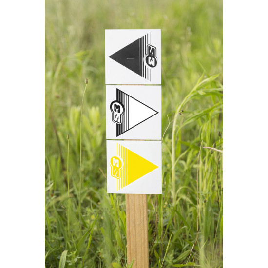 Flèches de signalisation S3 jaune 50 pièces 12x12cm