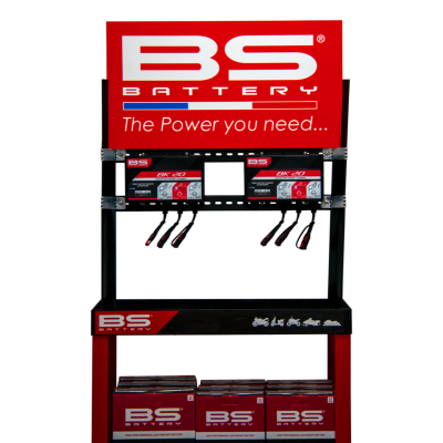 Kit présentoir BS BATTERY + deux chargeurs BK20