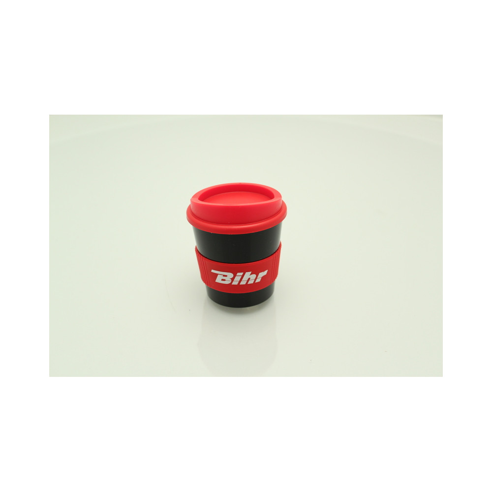 Travel Mug BIHR rouge et noir 250ml