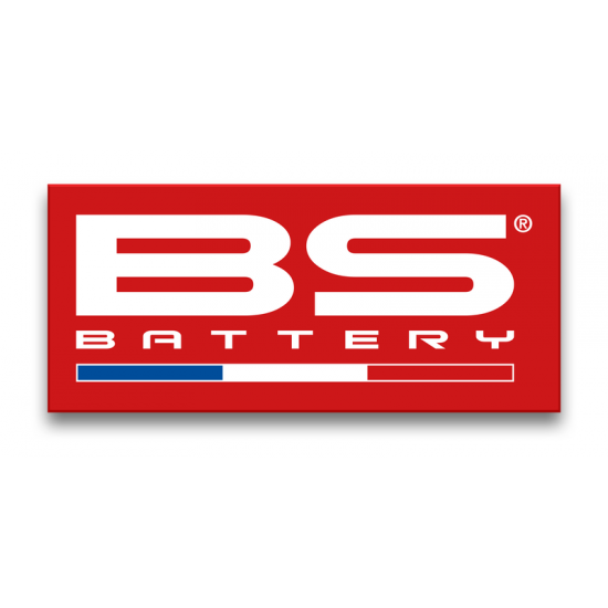 Sticker BS BATTERY drapeau français - rouge 300x131mm