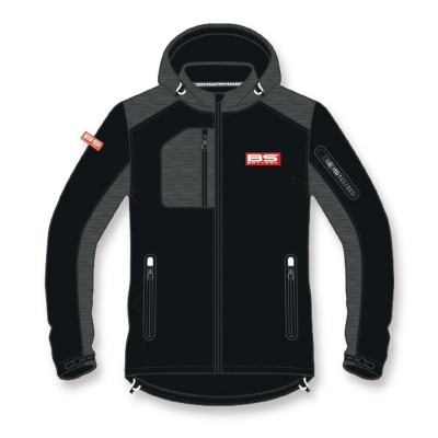 Veste softshell BS BATTERY Bs Factory - noir/gris taille L