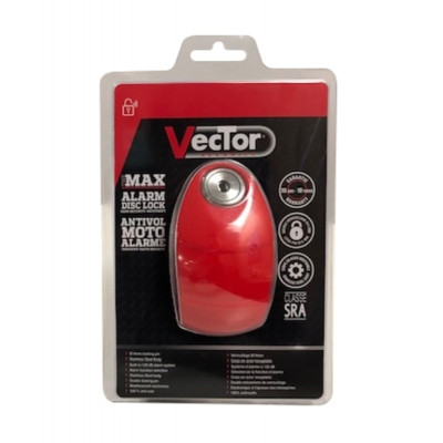 Bloque-disque VECTOR Alarme SRA/ART4 - rouge x30