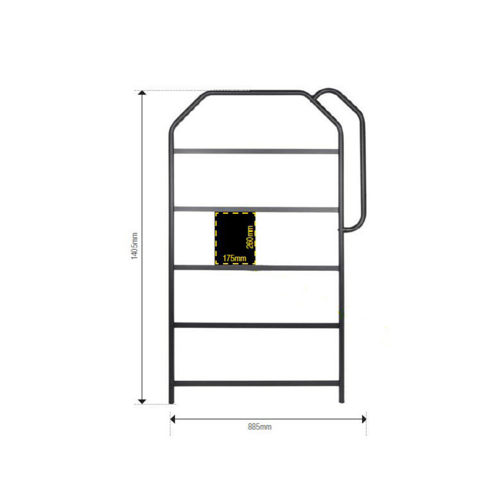 Panneautage LIGHTECH 1400 x 785 - 50 emplacements noir