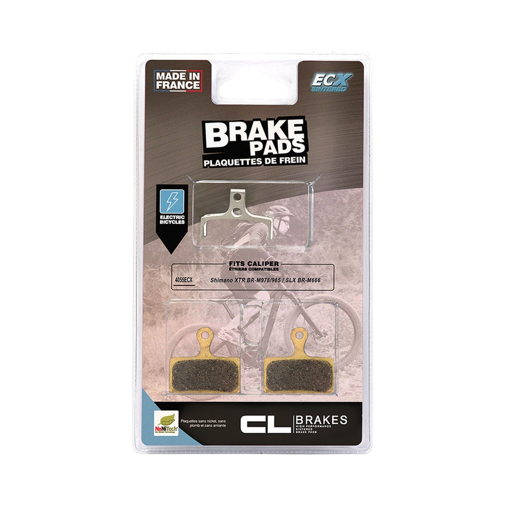 Plaquette de frein pour vélo électrique CL BRAKES ECX - métal fritté - 4021ECX