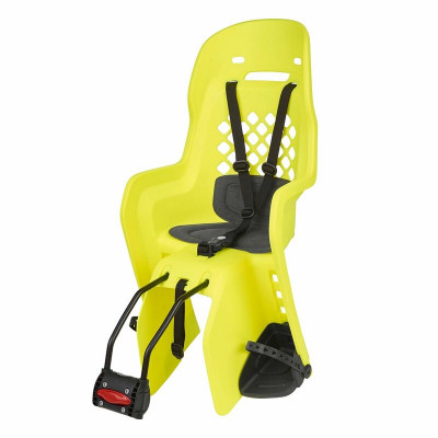 Siège de vélo arrière POLISPORT Joy FF fixation cadre - jaune fluo/gris foncé