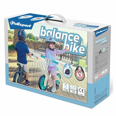 Draisienne POLISPORT Balance Bike jusqu'à 25Kg Plastic gris / Cream