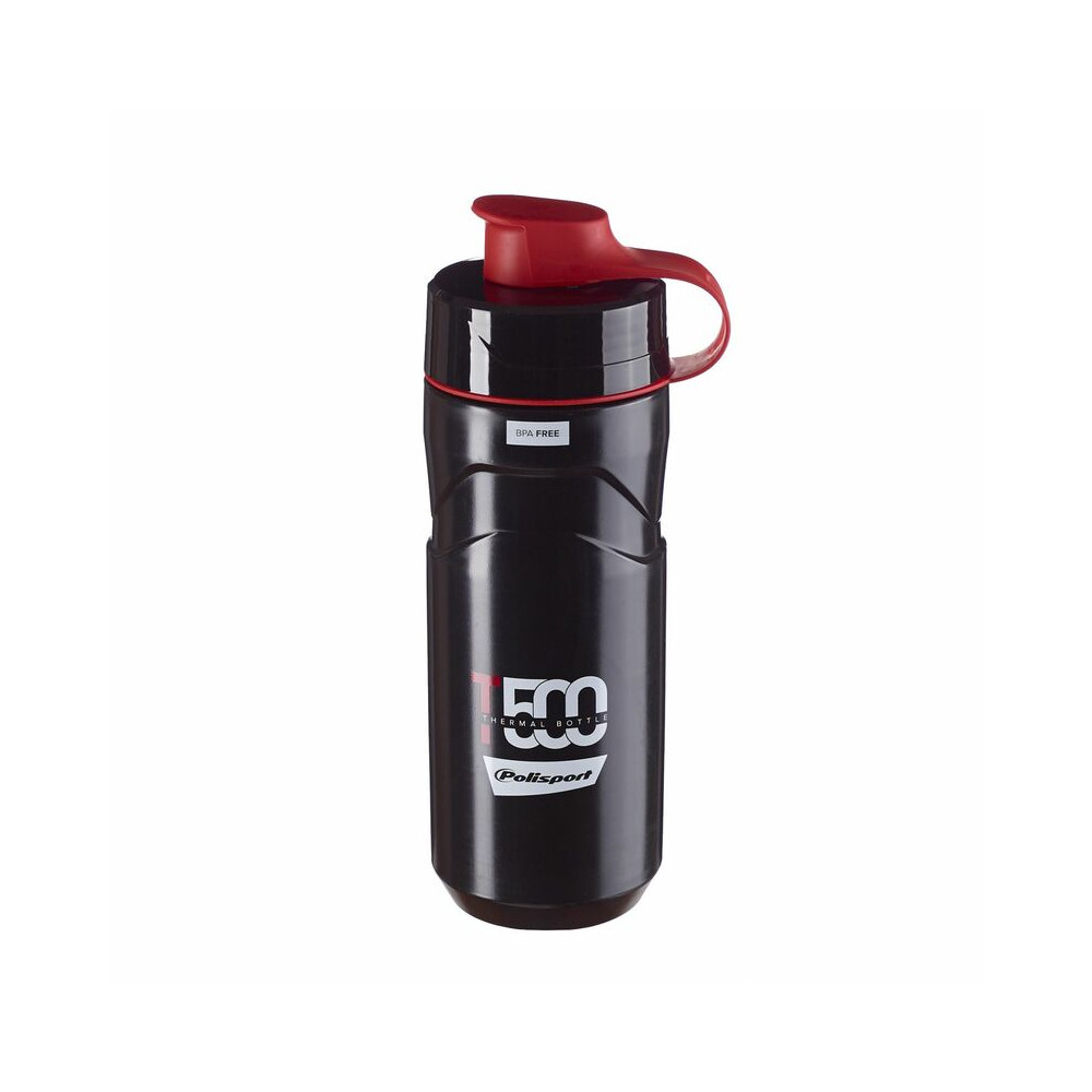 Bouteille isotherme POLISPORT T500 noir/rouge 500/650ml