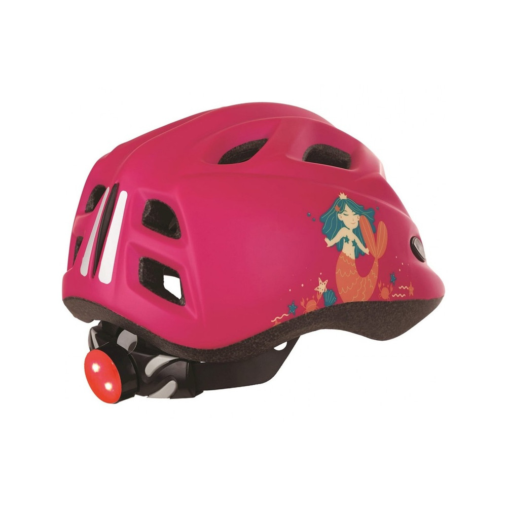 Casque pour enfants Mermaid avec lumière POLISPORT Led taille XS 45/52 cm