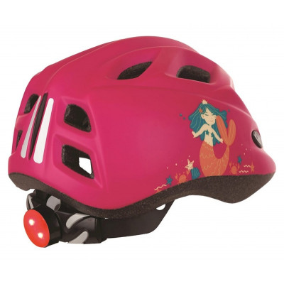 Casque pour enfants Mermaid avec lumière POLISPORT Led taille XS 45/52 cm