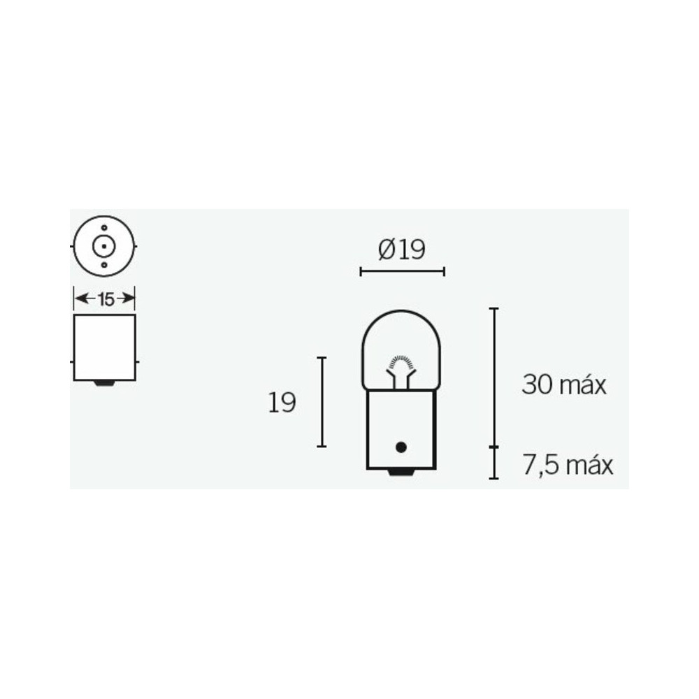 Ampoule TECNIUM R5 12V 5W - x10