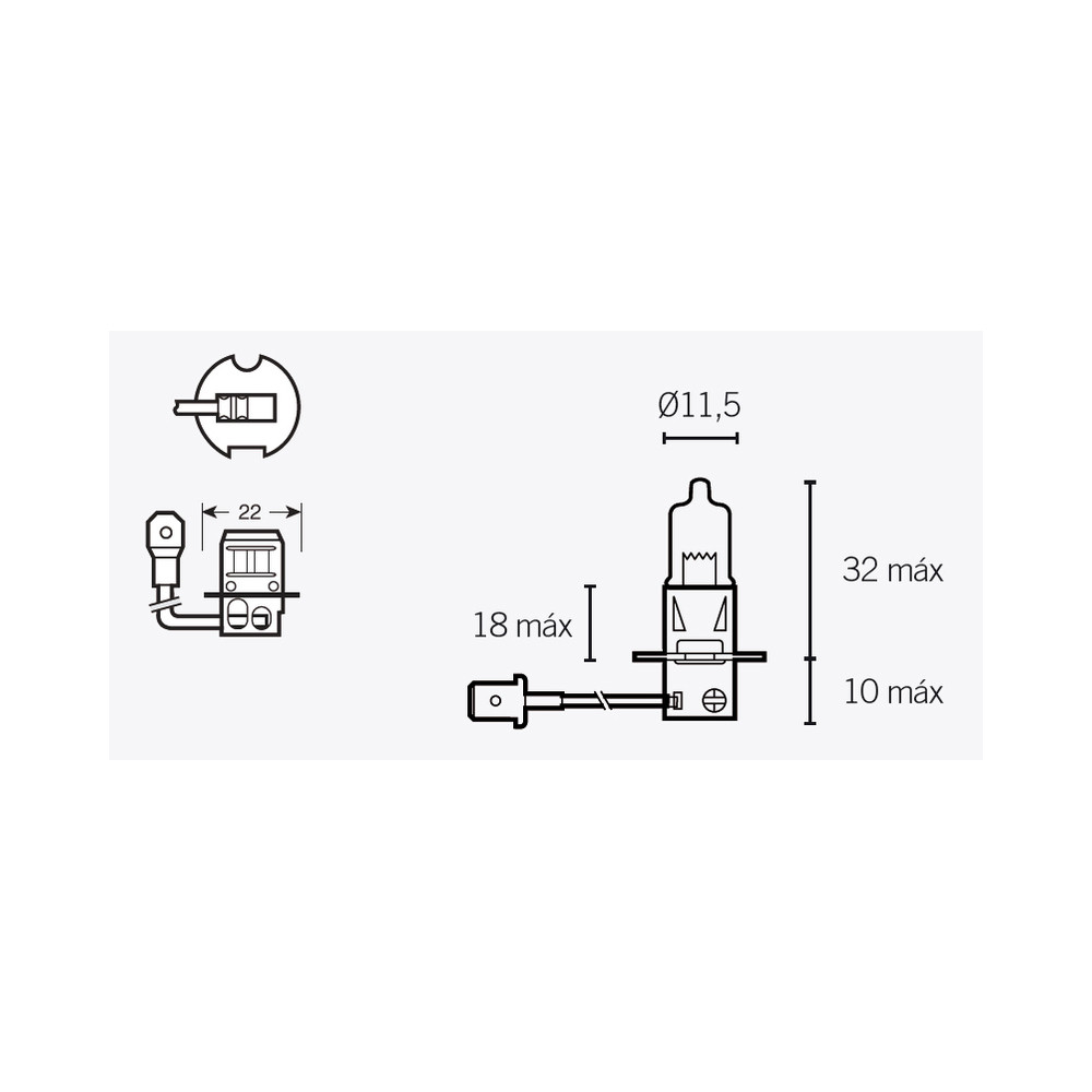 Ampoule V PARTS H3 12V 55W