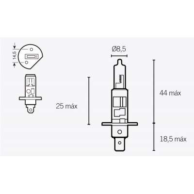 Ampoule V PARTS H1 12V 55W