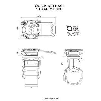 Support à sangle QUAD LOCK Quick Release