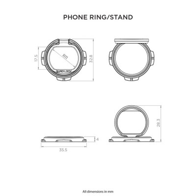 Anneau/support pour smartphone QUAD LOCK