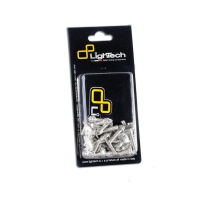 Kit vis de carénage LIGHTECH argent alu (54 pièces) Hypermotard 821 / Hyperstrada