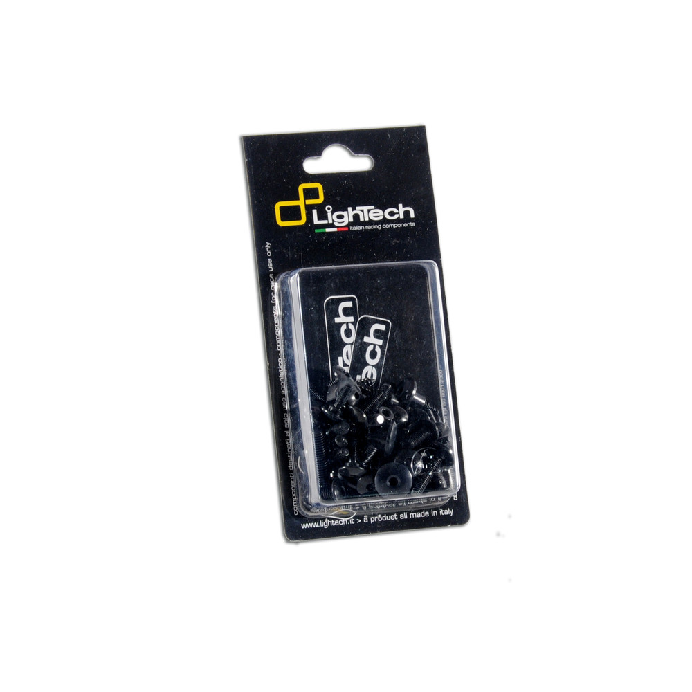 Kit vis de carénage LIGHTECH noir alu (36 pièces) Aprilia Dorsoduro