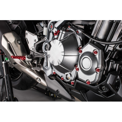 Kit vis moteur LIGHTECH rouge (25 pièces) Kawasaki Z900