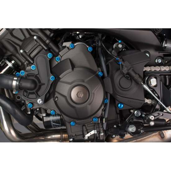 Kit vis moteur LIGHTECH noir alu (39 pièces) Yamaha MT-09