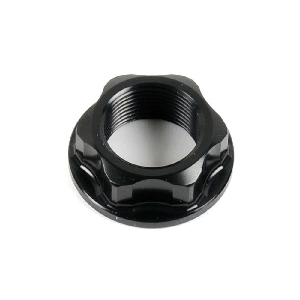 Écrou de colonne de direction/d'axe de roue arrière LIGHTECH M24x1.5 alu noir