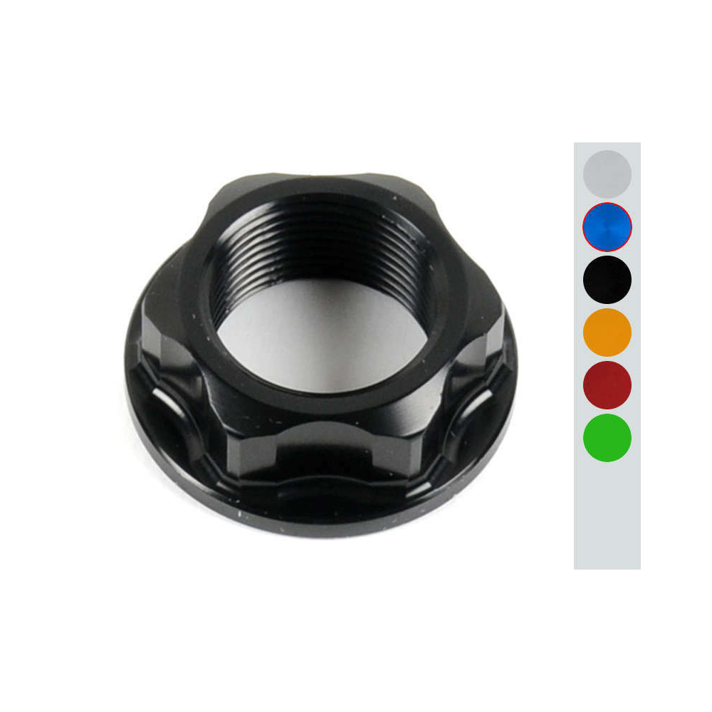 Écrou de colonne de direction/d'axe de roue arrière LIGHTECH M24x1.5 alu cobalt