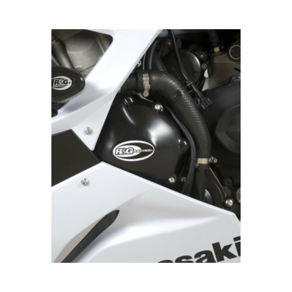 Couvre-carter gauche (alternateur) R&G RACING noir Kawasaki ZX-6R