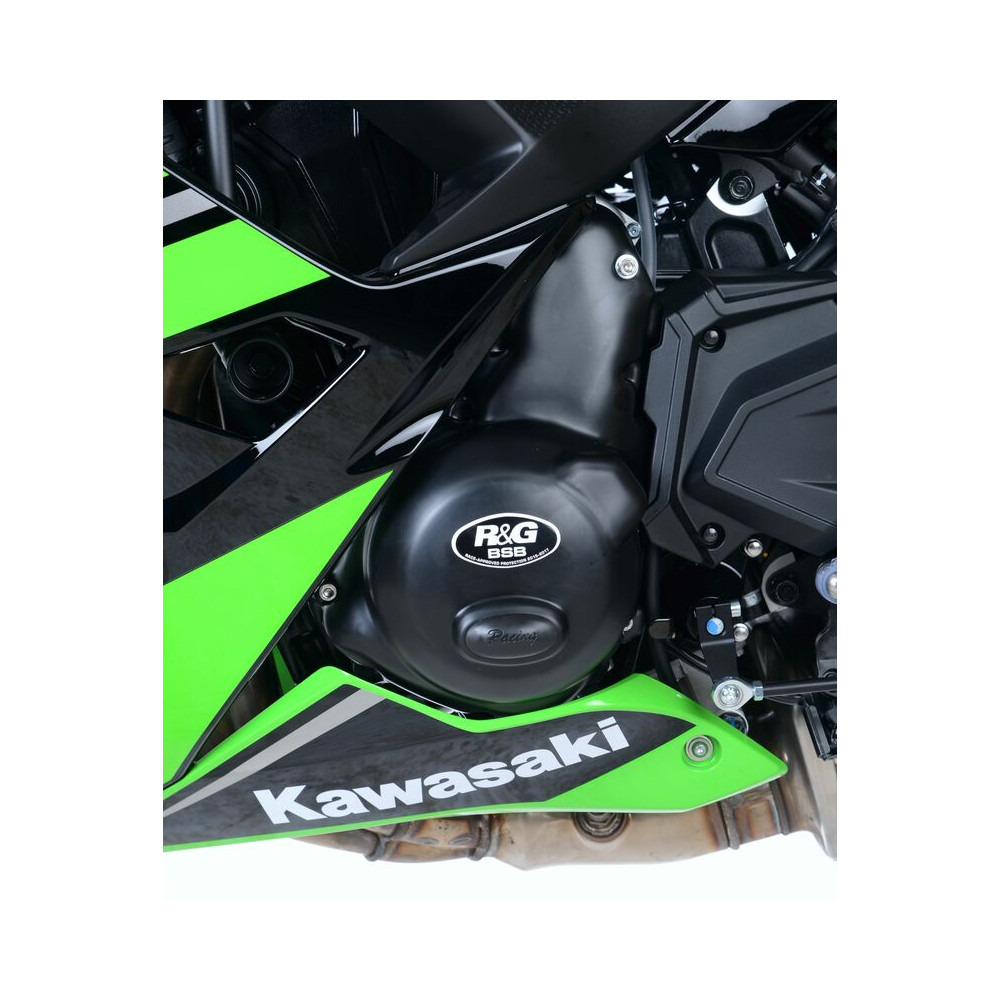 Couvre-carter gauche R&G RACING Race Series noir Kawasaki