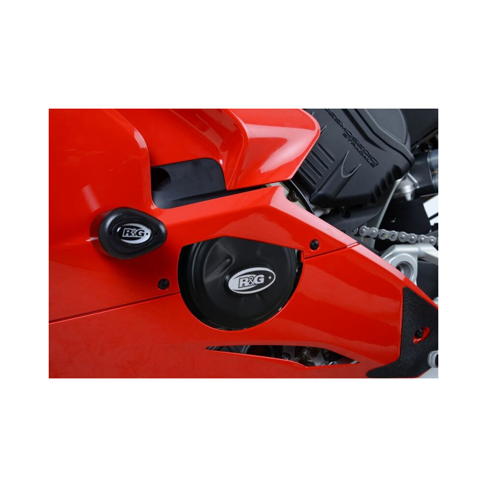 Couvre-carter d'alternateur R&G RACING noir Ducati Panigale V4/V4S