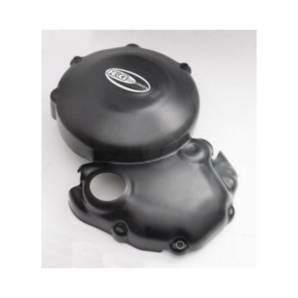 Couvre-carter gauche R&G RACING noir Triumph Daytona/Street Triple 675