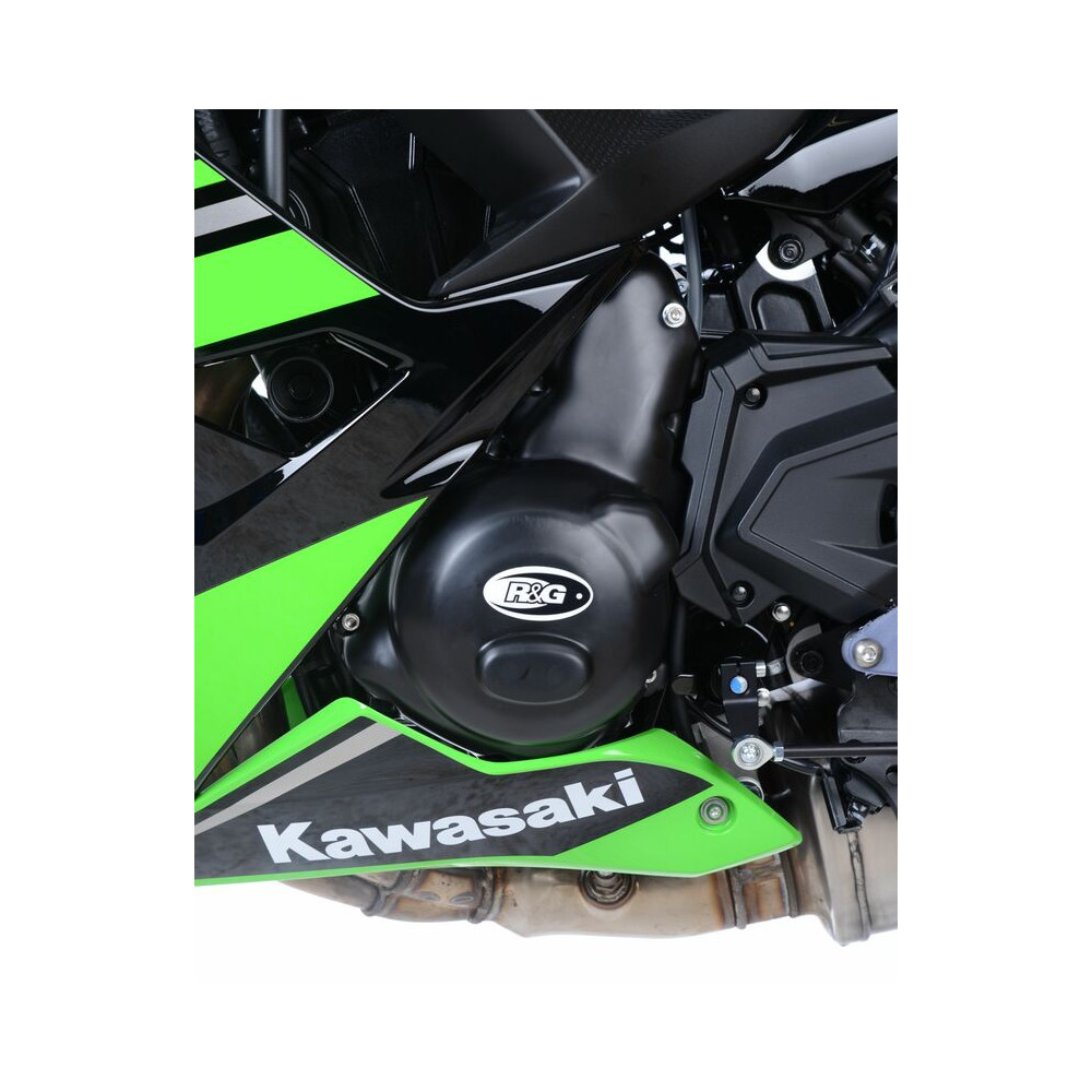 Couvre-carter gauche R&G RACING noir Kawasaki Z650