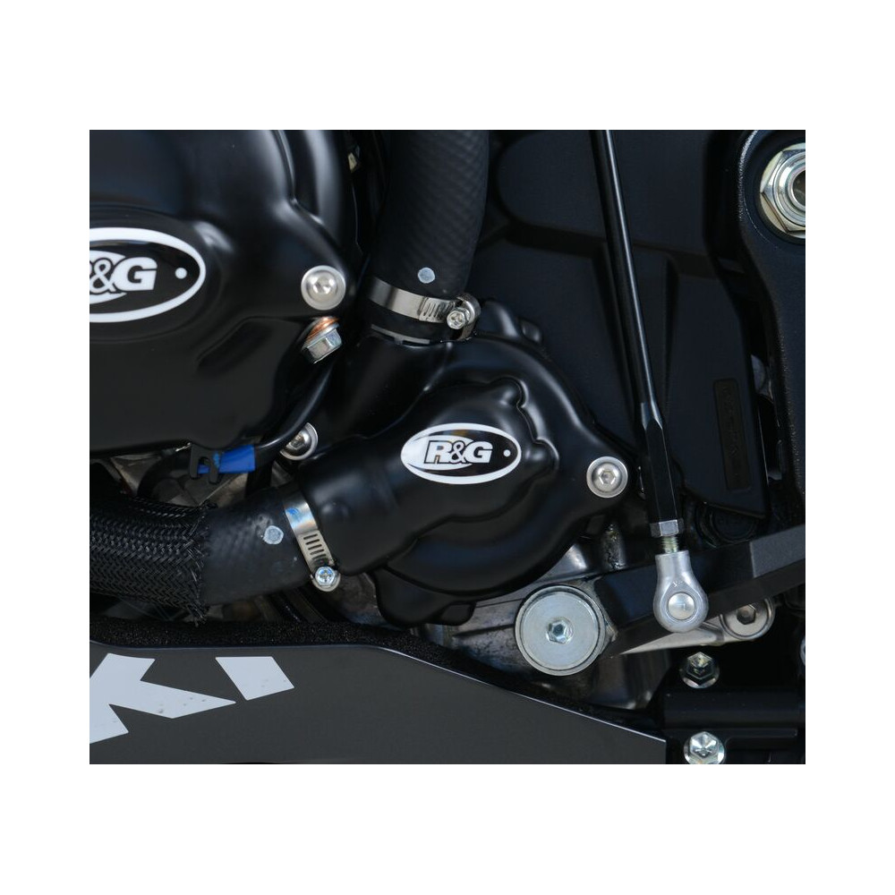 Couvre-carter gauche (pompe à eau) R&G RACING noir GSX-R 1000