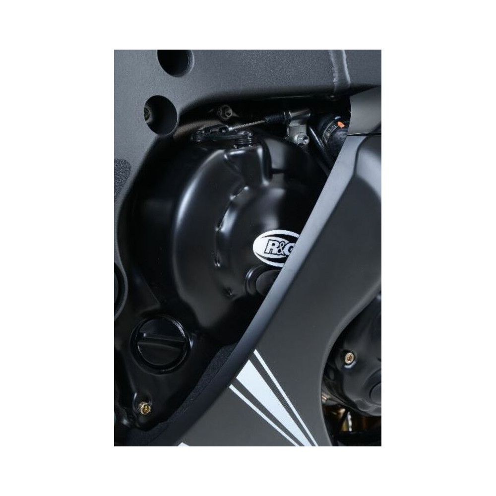 Couvre carter R&G RACING Race Series droit (embrayage) noir Kawasaki ZX10R