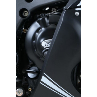 Couvre carter R&G RACING Race Series droit (embrayage) noir Kawasaki ZX10R