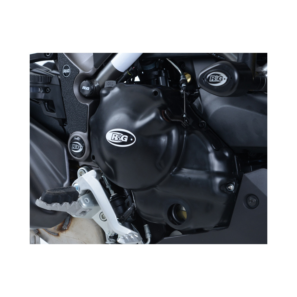 Couvre-carter droit R&G RACING noir Ducati 950 Multistrada