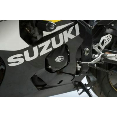 Kit couvre-carter R&G RACING noir Suzuki GSX-R600 (2 pièces)