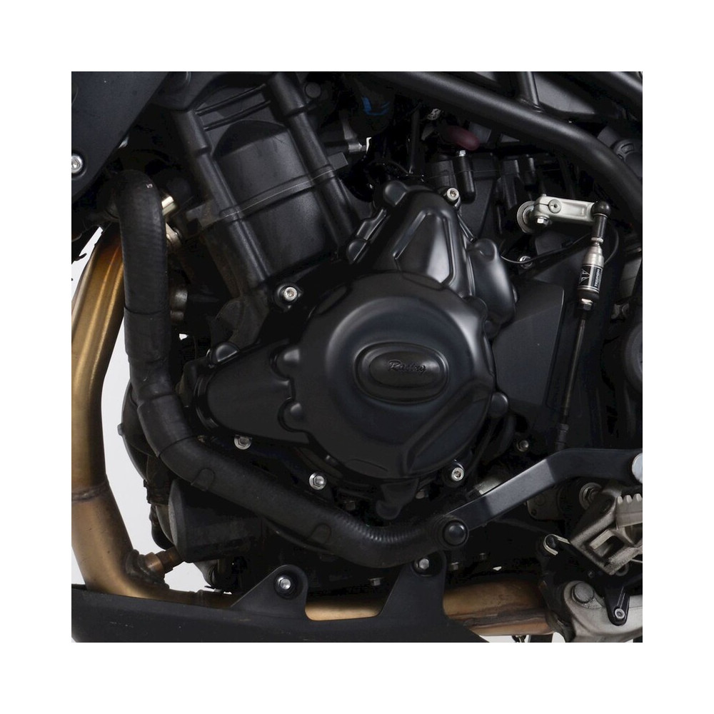 Couvre-carter gauche R&G RACING noir - Triumph Trident 660