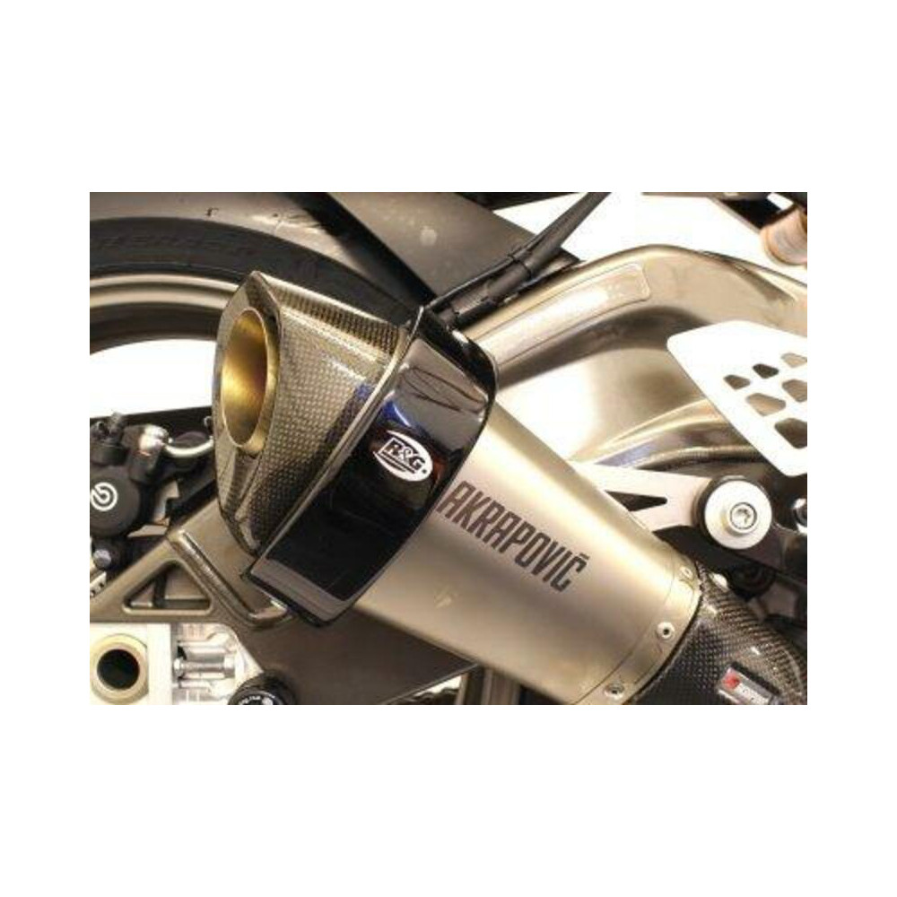 Protection de silencieux R&G RACING noir Akrapovic hexagonal