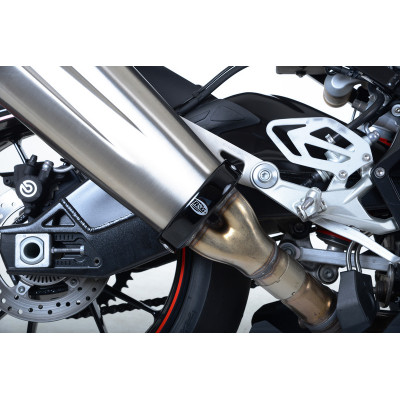 Protection de manchon de silencieux R&G RACING noir BMW S1000RR