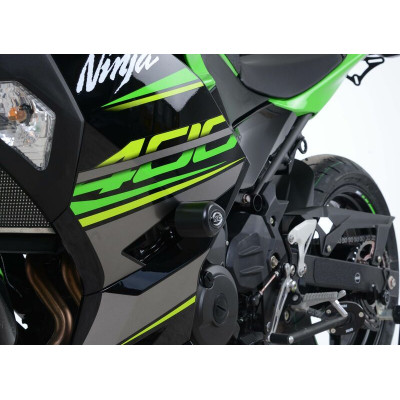 Tampon de protection R&G RACING Aero blanc Kawasaki Ninja 400/Z400