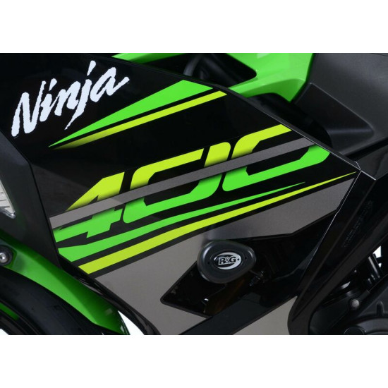 Tampon de protection R&G RACING Aero blanc Kawasaki Ninja 400/Z400