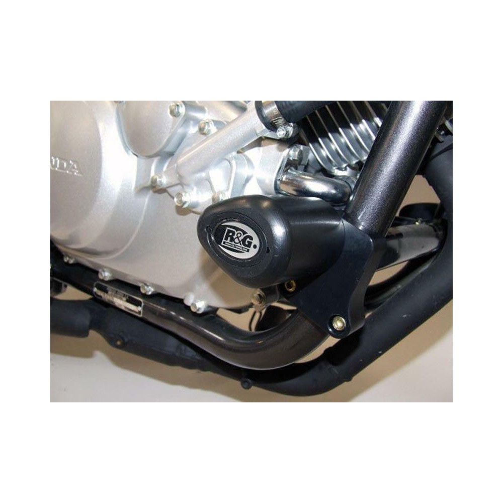 Tampons de protection R&G RACING Aero noir Honda XL125V Varadero