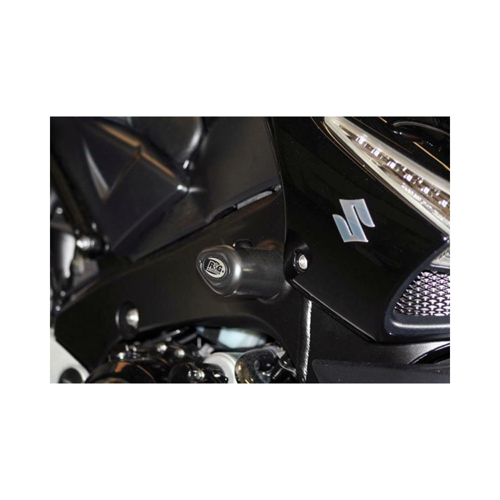 Tampons de protection R&G RACING Aero noir Suzuki GSX1340 B-King