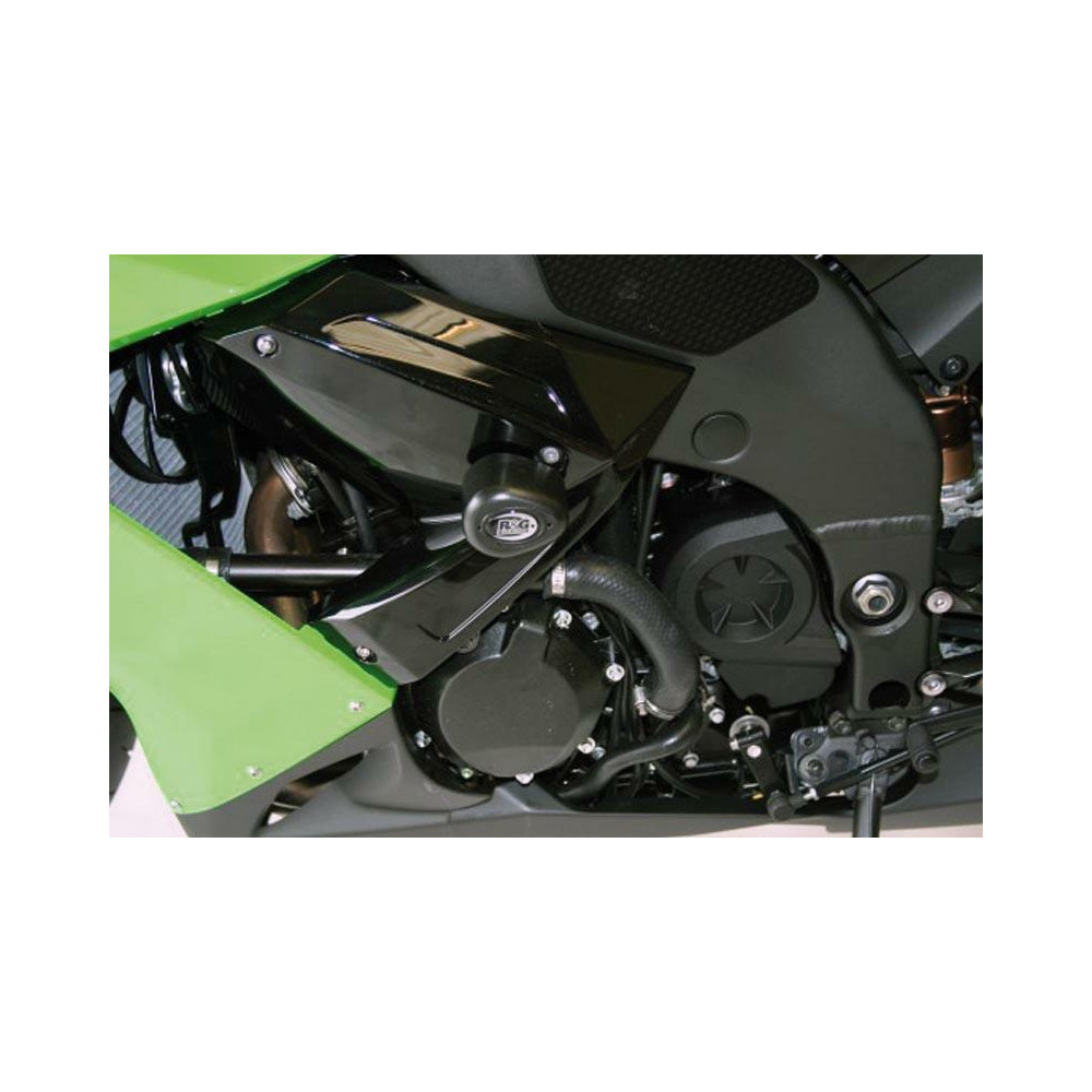 Tampons de protection R&G RACING Aero noir Kawasaki ZX10R