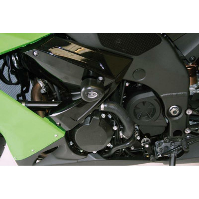 Tampons de protection R&G RACING Aero noir Kawasaki ZX10R