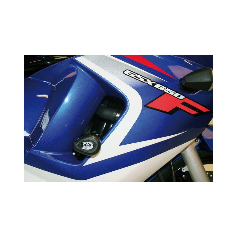 Tampons de protection R&G RACING Aero noir Suzuki GSX650F