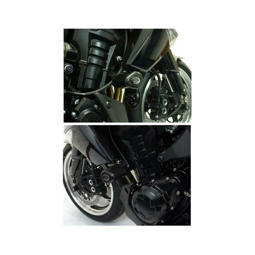 Tampons de protection R&G RACING noir Kawasaki Z1000