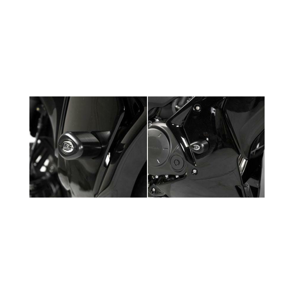 Tampons de protection R&G RACING Aero noir Honda CBF1000F/Travel