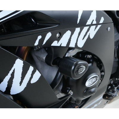 Kit tampons de protection R&G RACING Aero noir Kawasaki ZX-R10