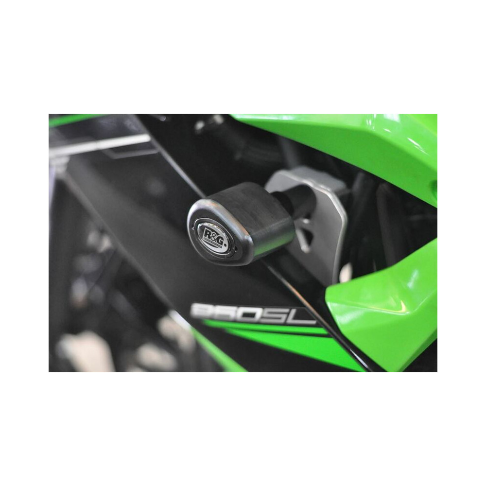 Tampons de protection R&G RACING Aero noir Kawasaki Ninja 250SL