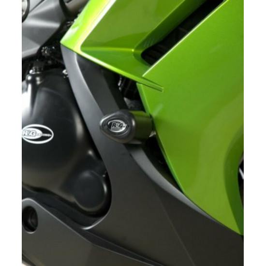 Tampons de protection R&G RACING Aero noir Kawasaki ER6-F