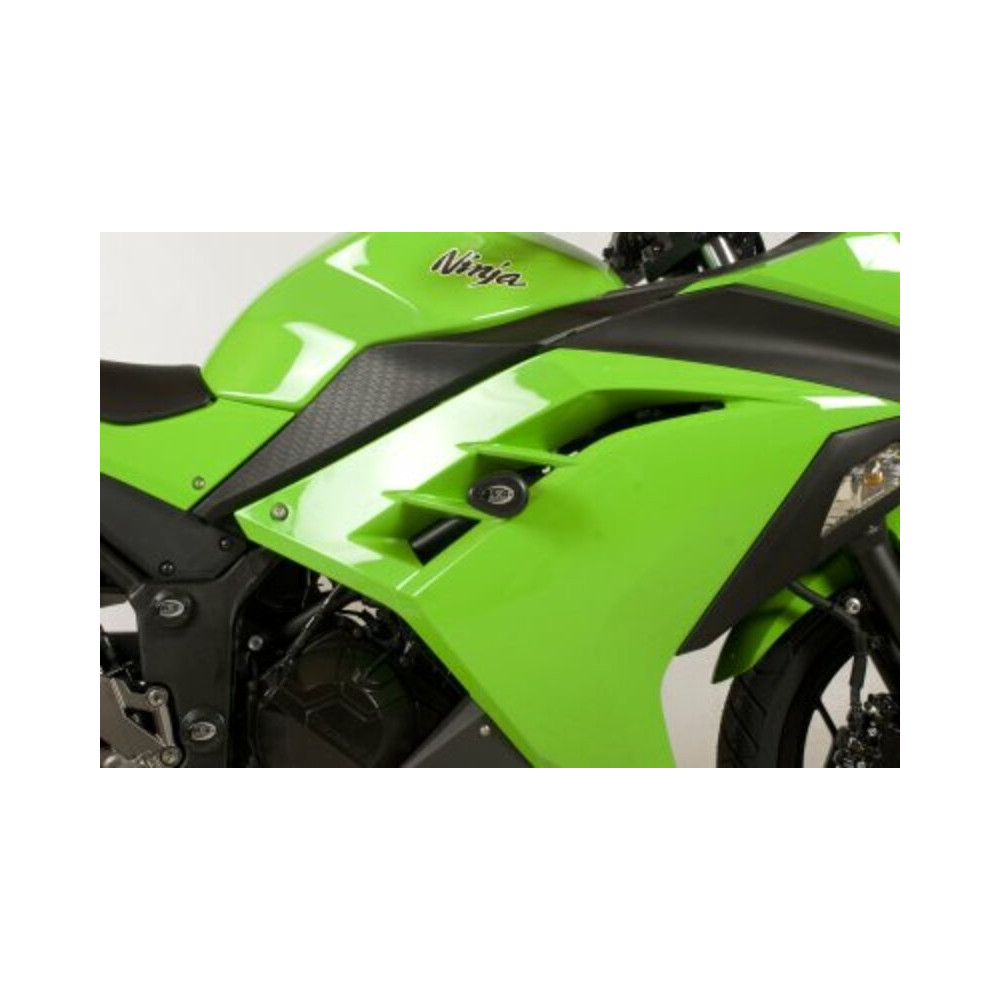 Tampons de protection R&G RACING Aero noir Kawasaki Ninja 300